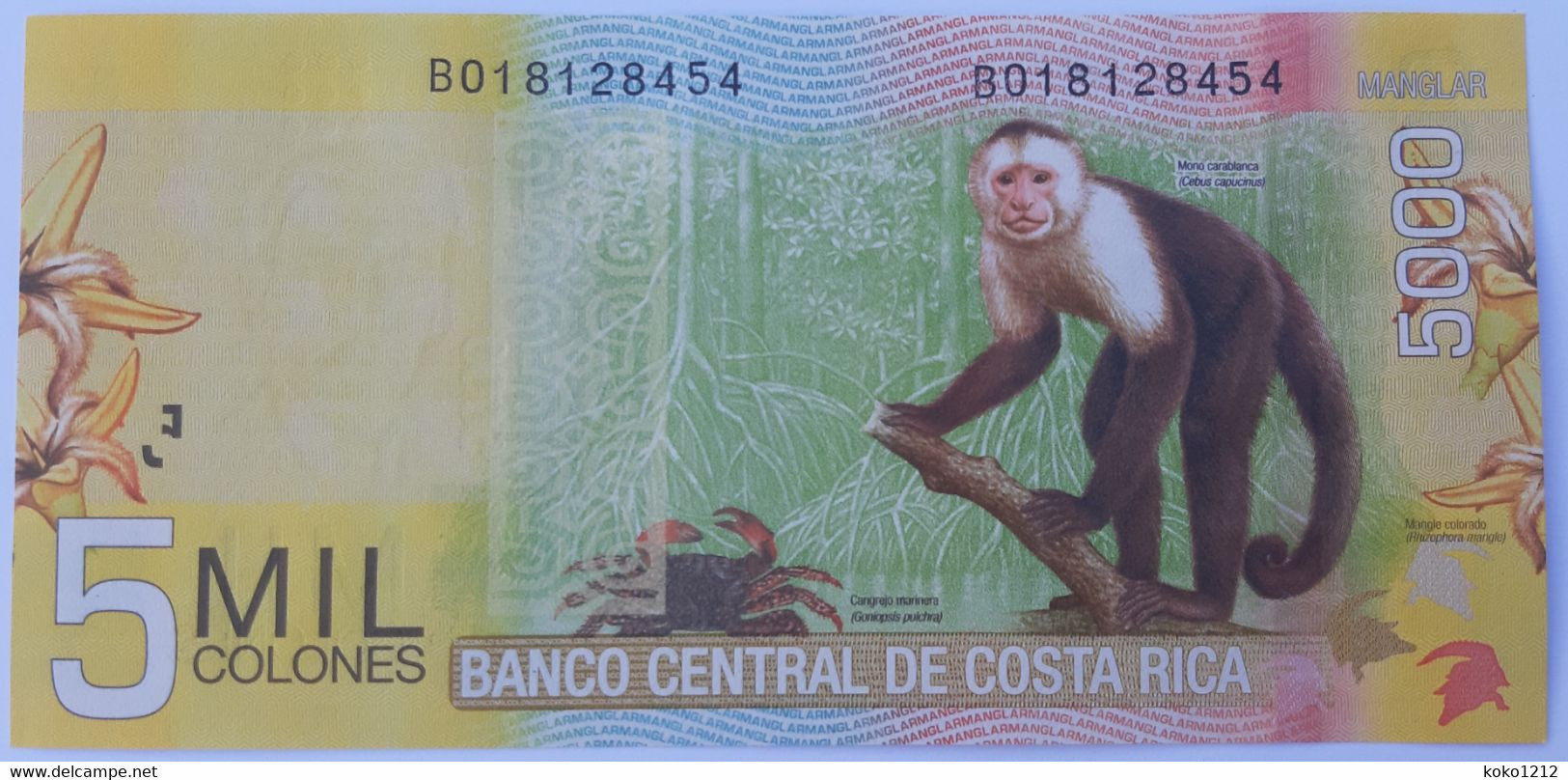 Costa Rica 5000 Colones 2012 (serie B) P276 UNC - Costa Rica