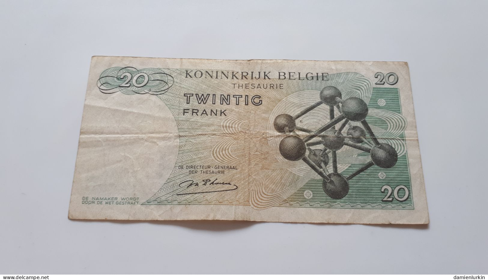 BELGIQUE/BELGIE/BELGIEN/BELGIUM ATOMIUM 20 FRANCS 1964 D'HAESE SERIE 2 F P-138a.1 - 20 Francs