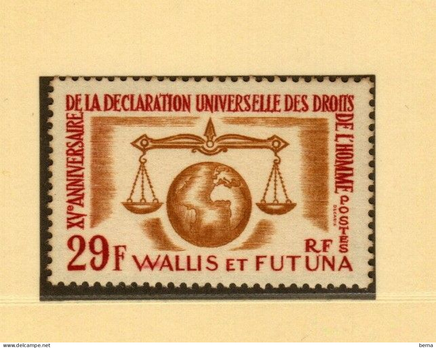 WALLIS   LUXE NEUF SANS CHARNIERE 169 DECLARATION DROITS DE L'HOMME - Unused Stamps