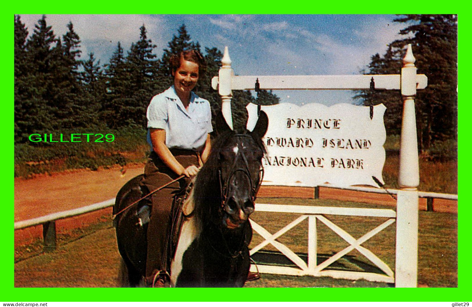 PRINCE EDWARD ISLAND - ENTRANCE TO BEAUTIFUL NATIONAL PARK - LITHO BY EASTERN PHOTO ENGRAVERS LTD - - Other & Unclassified