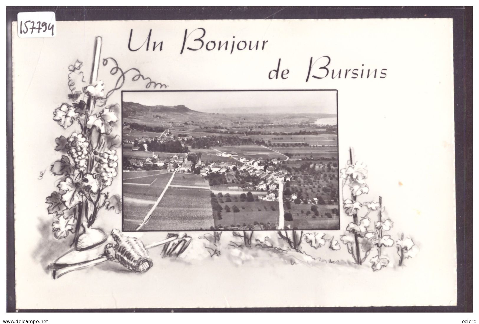 DISTRICT DE ROLLE - UN BONJOUR DE BURSINS - TB - Bursins