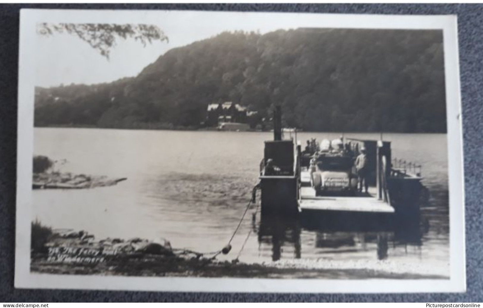 THE FERRY BOAT ON WINDERMERE OLD R/P POSTCARD CUMBRIA - Windermere