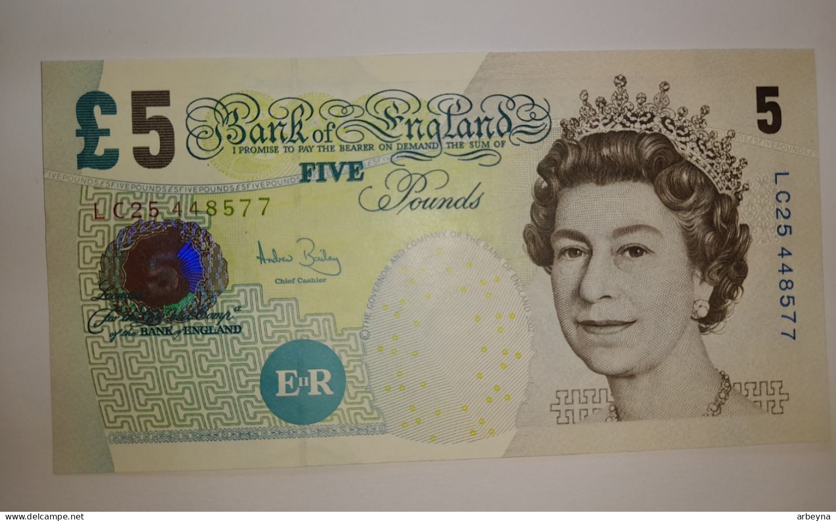 UNC England / United Kingdom - 5 Pounds - Elizabeth II - 2005 - Pick 391.c    UNC - 5 Pounds