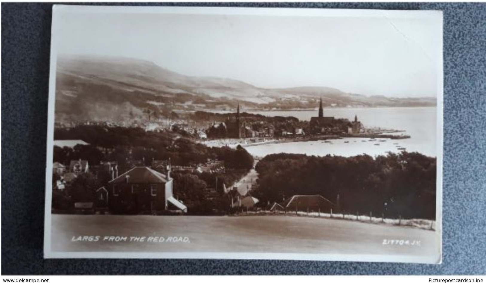 LARGS FROM THE RED ROAD OLD R/P POSTCARD SCOTLAND - Ayrshire