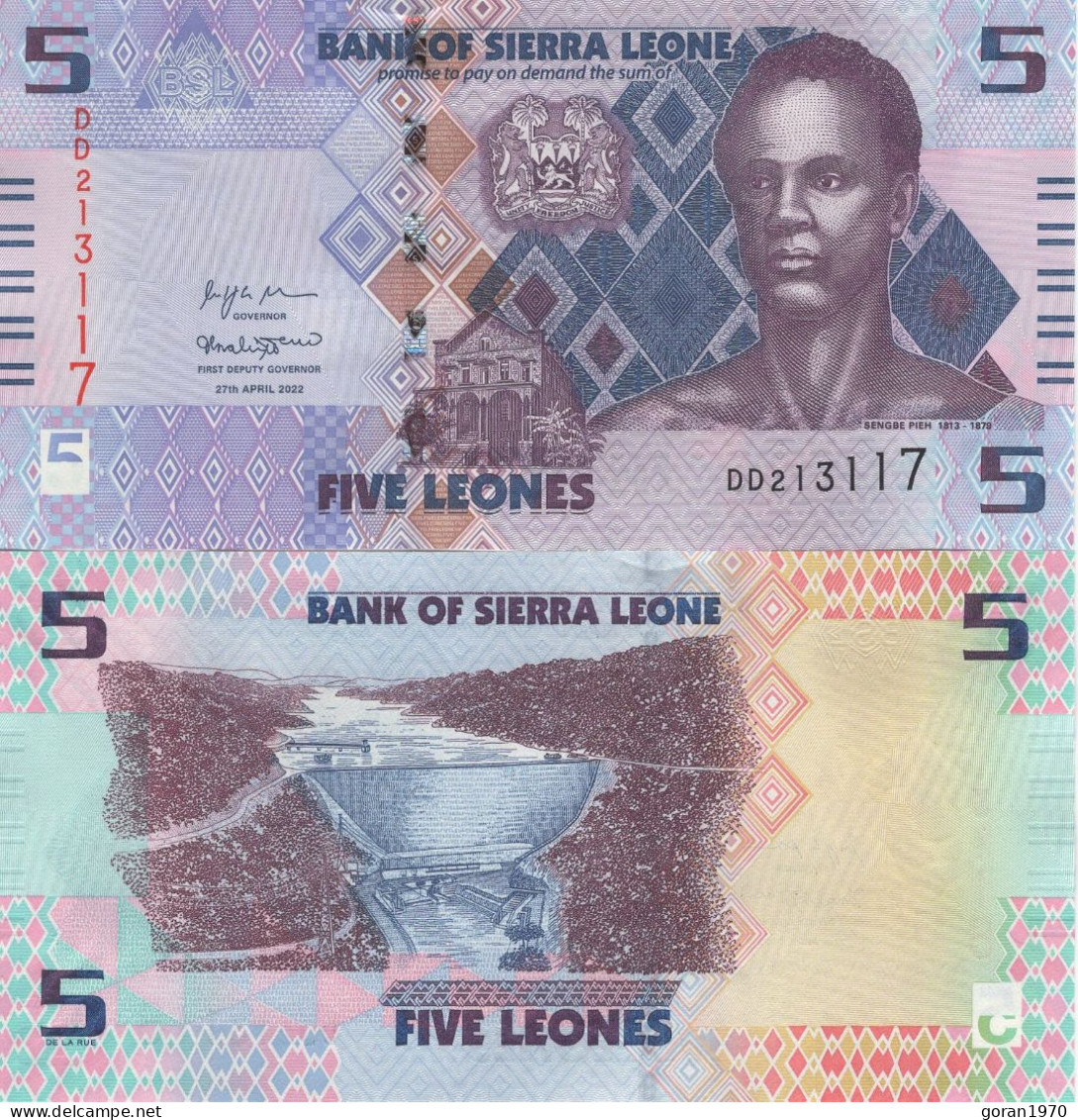 SIERRA LEONE Set 1, 2, 5, 10 I 20 Leones 2022 UNC - Sierra Leone