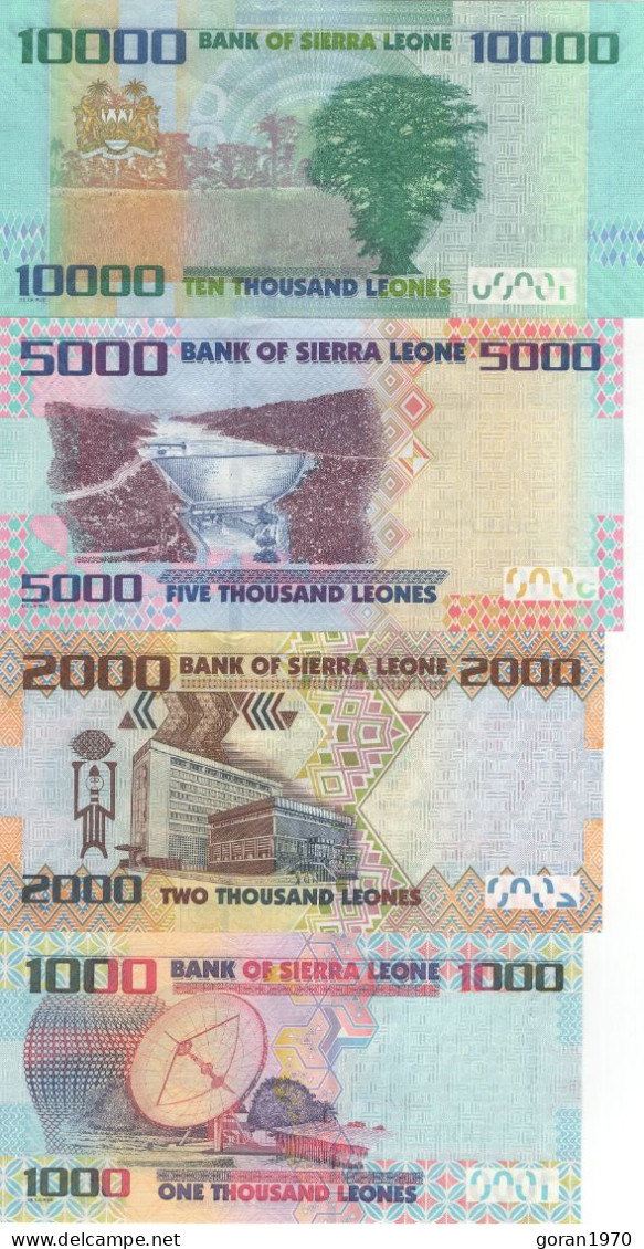 SIERRA LEONE Set 1000, 2000, 5000 And 10000 Leones 2010 - 2021 UNC - Sierra Leona