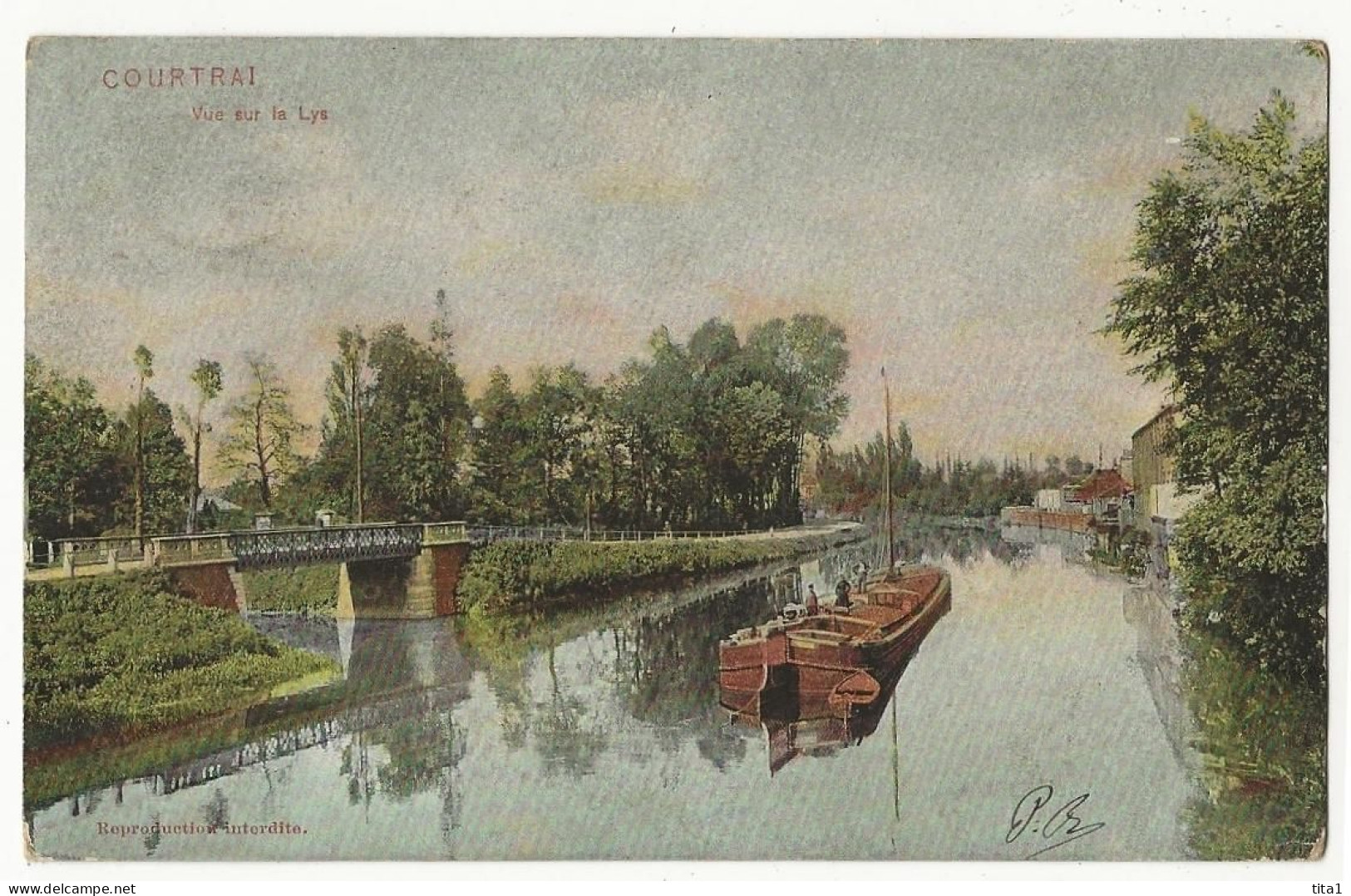 21 -Courtrai - Vue Sur La Lys - Kortrijk