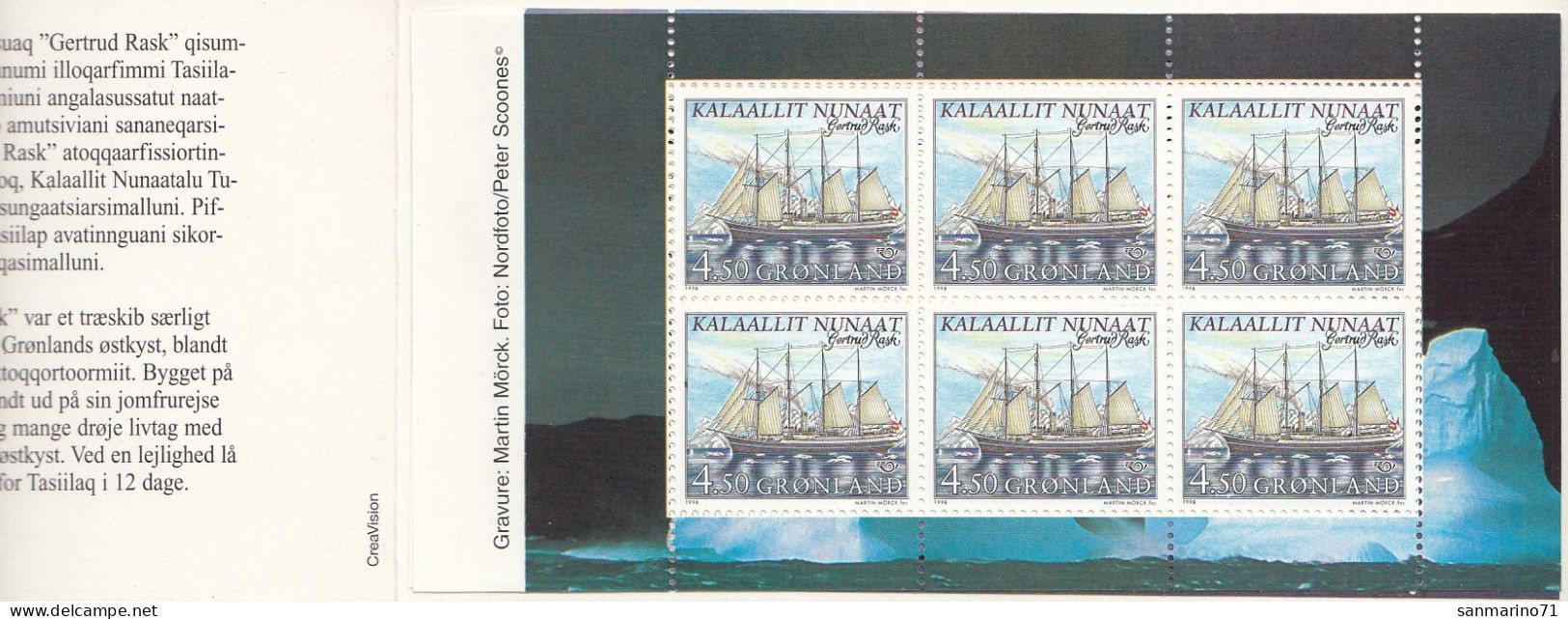 GREENLAND 327-328,unused Carnet,ships - Postzegelboekjes
