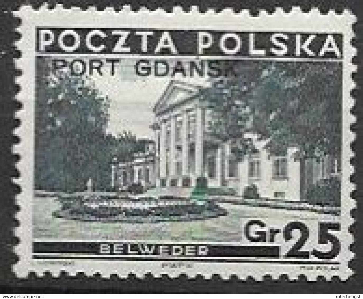 Poland Mnh ** 15 Euros 1936 Port Gdansk - Sonstige & Ohne Zuordnung