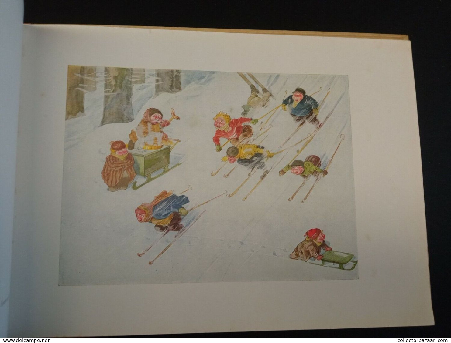 1937 Das Hōgfeldt-buch Cornell Germany Children Book W/36 Color Plates Original In Great Condition ! - Racconti E Leggende