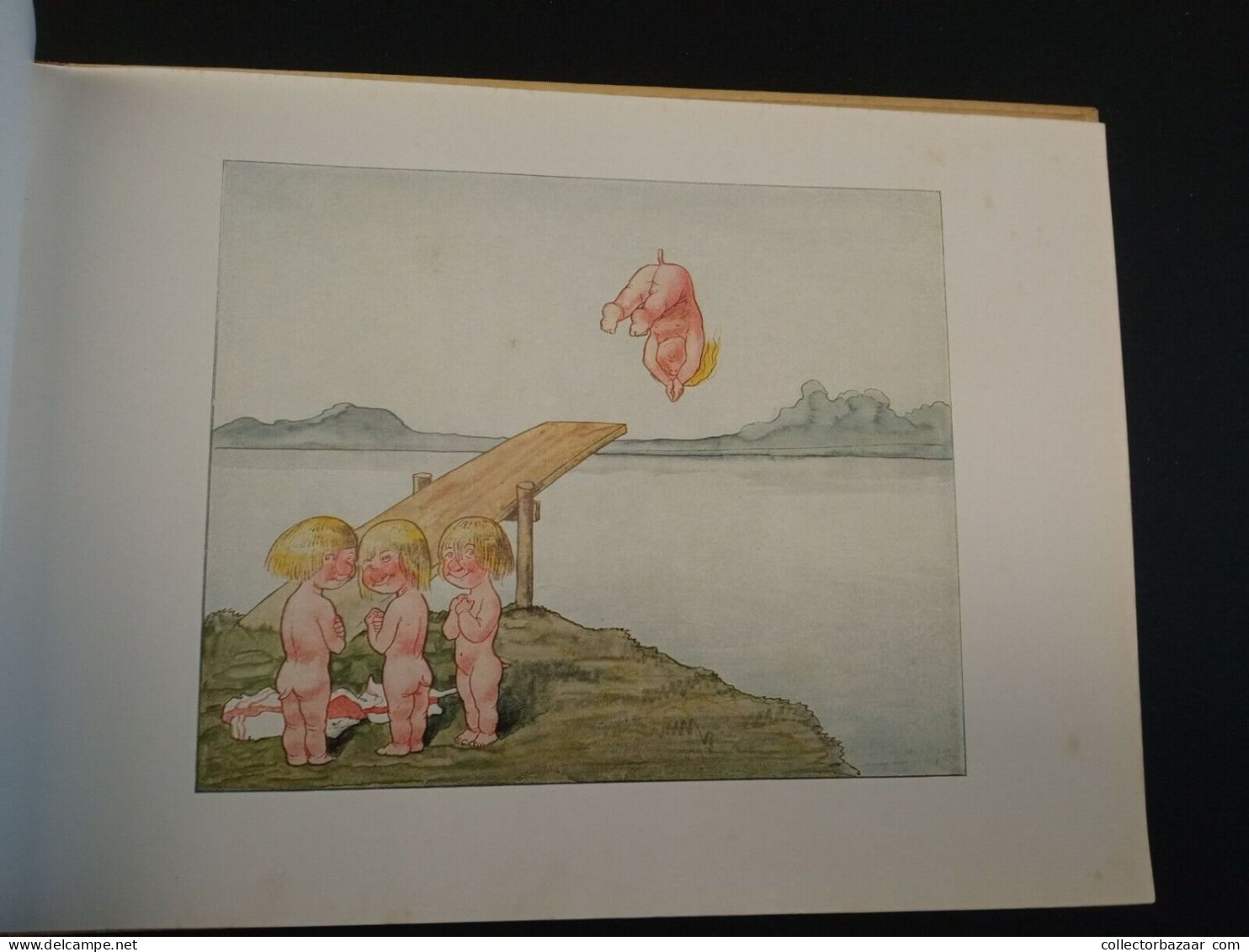 1937 Das Hōgfeldt-buch Cornell Germany children book w/36 color plates original in great condition !