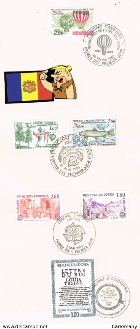 ANDORRA  ANDORRE FR YV1983  6t  Premier Jour - Used Stamps