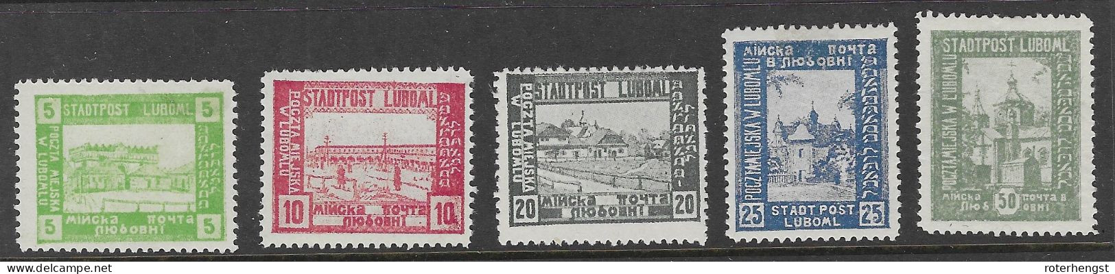 Poland Mh * 1918 60 Euros Lubomi - Unused Stamps