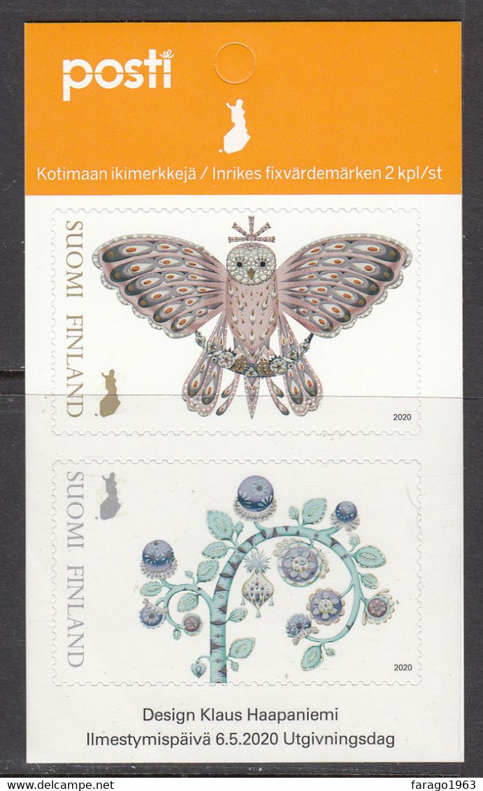 2020 Finland Enchanted Forest Folktales Owls Complete Booklet MNH @ BELOW Face Value - Neufs