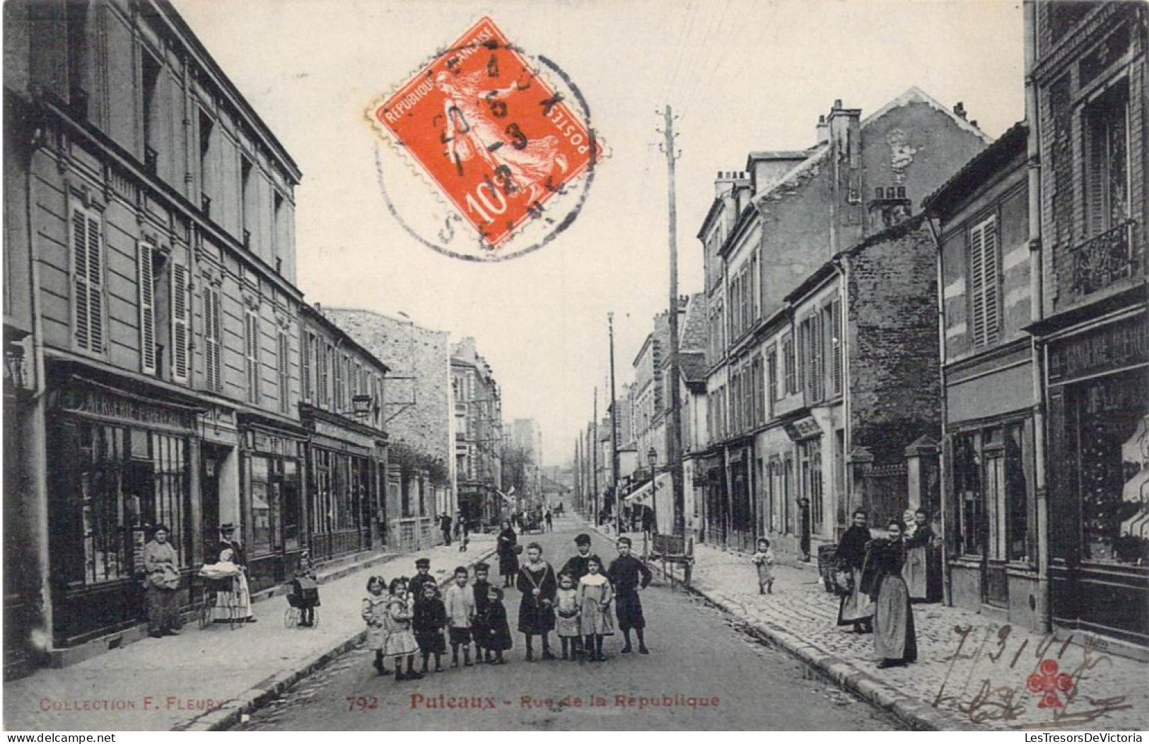 FRANCE - 92 - Puteaux - Rue De La République - Carte Postale Ancienne - Puteaux