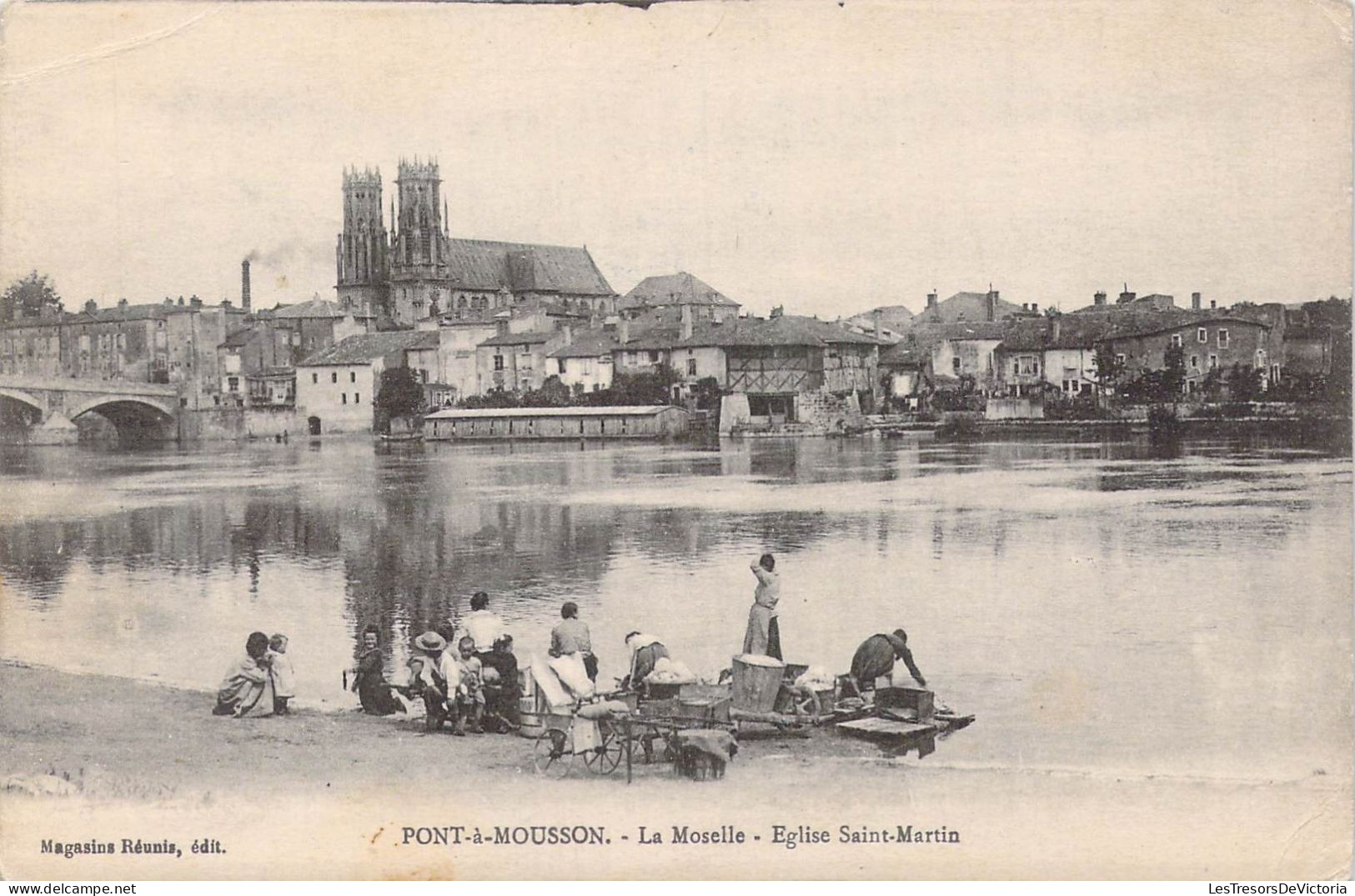 FRANCE - 54 - Pont A Mousson - La Moselle - Eglise Saint-Martin - Carte Postale Ancienne - Pont A Mousson