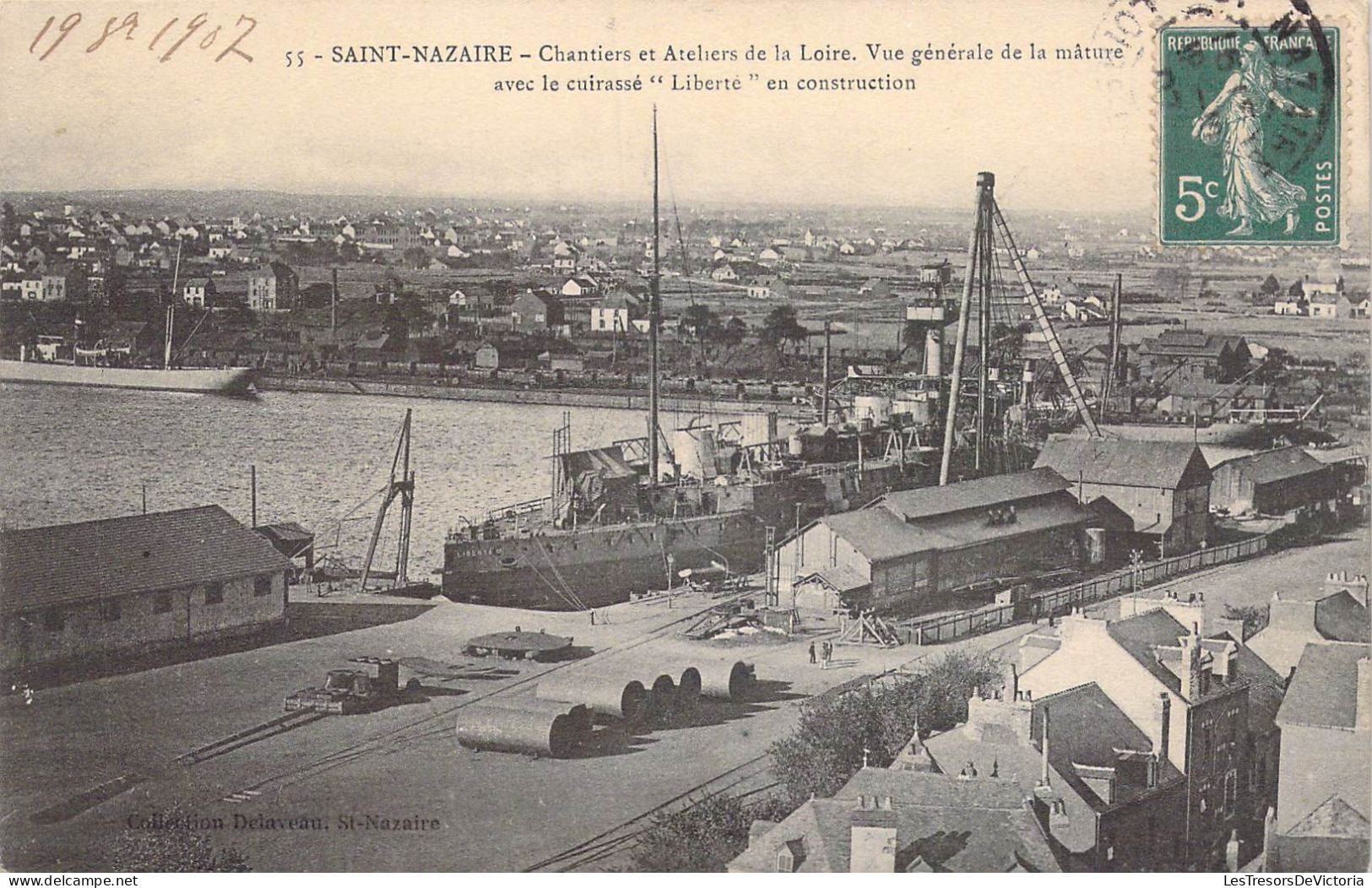 FRANCE - 44 - Saint Nazaire - Chantiers Et Ateliers De La Loire - Vue Générale De La Mâture.. - Carte Postale Ancienne - Saint Nazaire