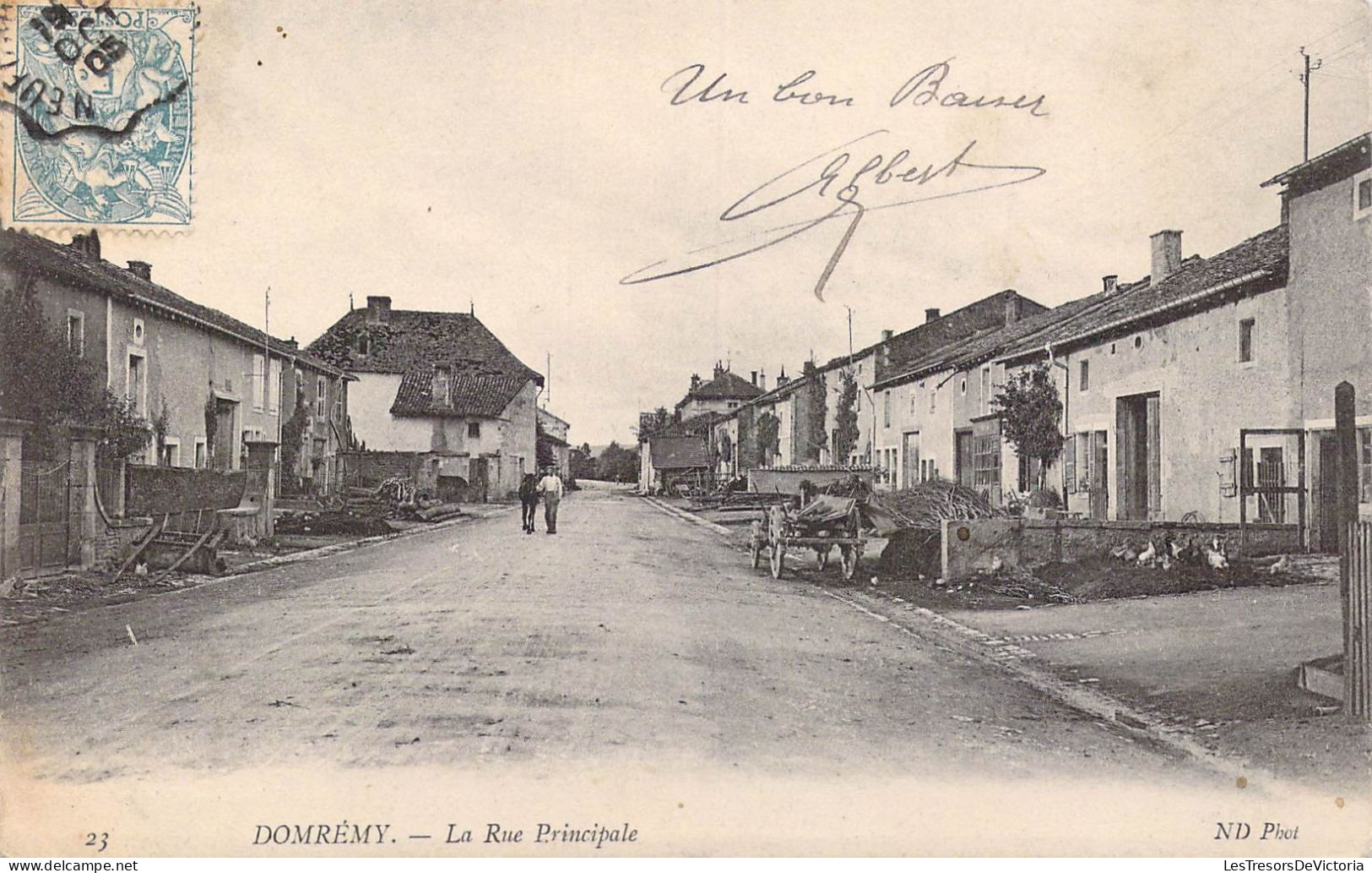 FRANCE - 88 - Domrémy - La Rue Principale - Carte Postale Ancienne - Domremy La Pucelle