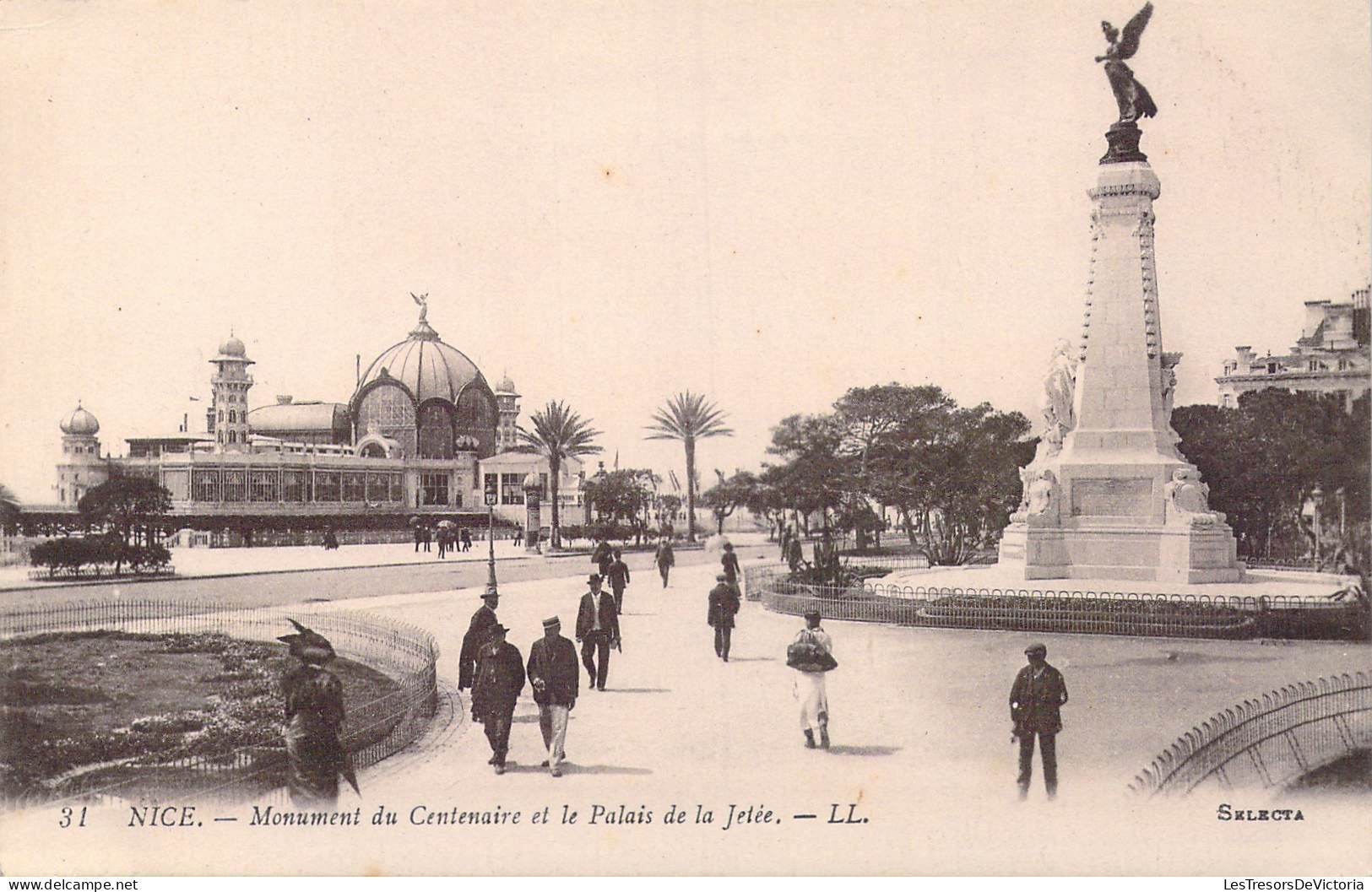 FRANCE - 06 - Nice - Monument Du Centenaire Et Le Palais De La Jetée - Carte Postale Ancienne - Monumenti, Edifici