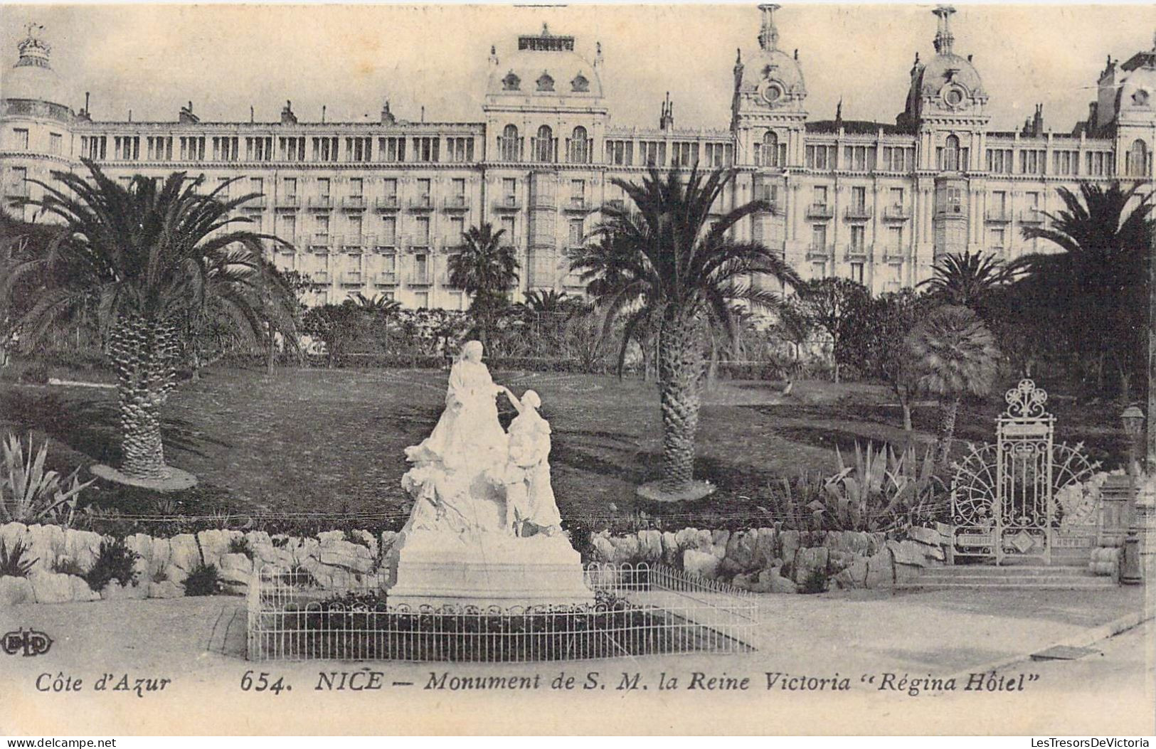 FRANCE - 06 - Nice - Monument De S.M. La Reine Victoria " Régina Hôtel " - Carte Postale Ancienne - Monuments, édifices