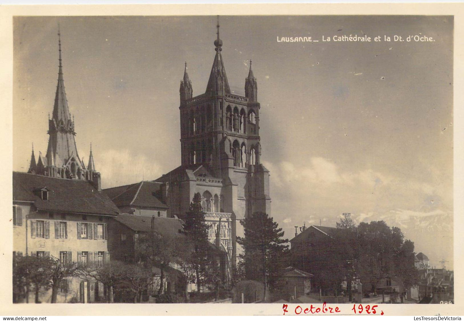 SUISSE - Lausanne - La Cathédrale Et La Dt. D'Oche - Carte Postale Ancienne - Lausanne