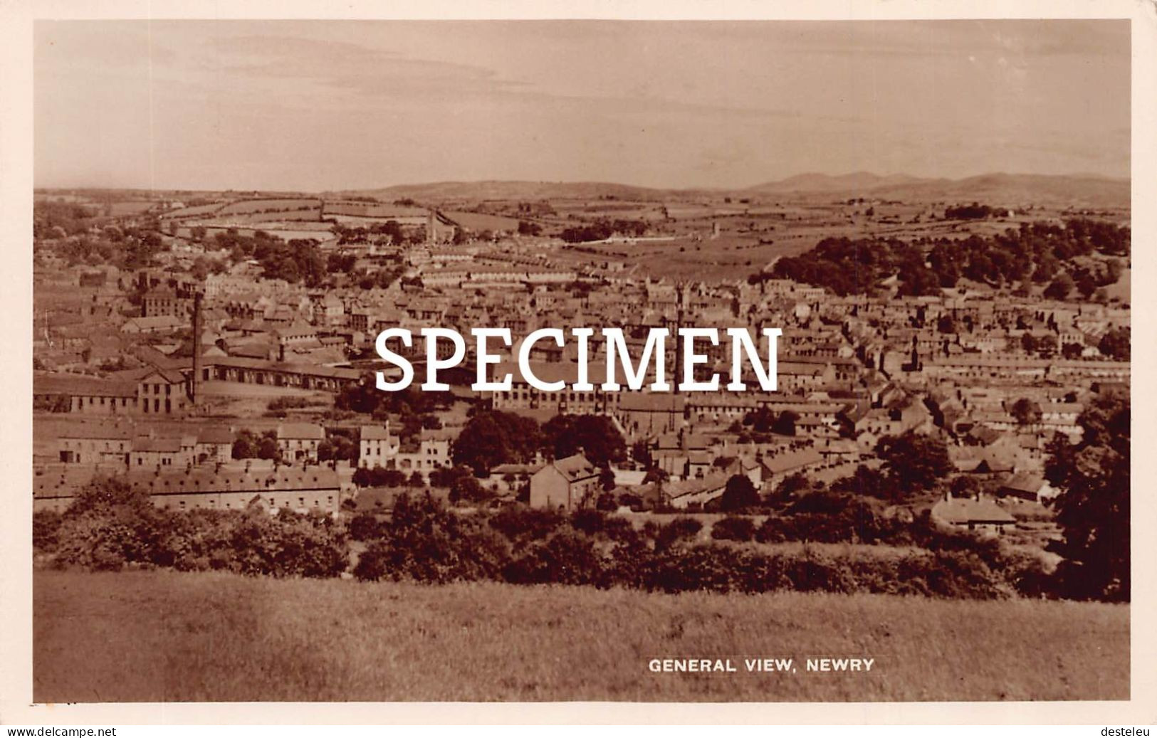 Photo Postcard  General View NEWRY - Armagh