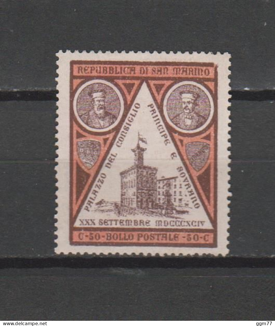 N° 24 TIMBRE SAINT-MARIN NEUF SANS GOMME DE 1894   Cote : 45 € - Unused Stamps