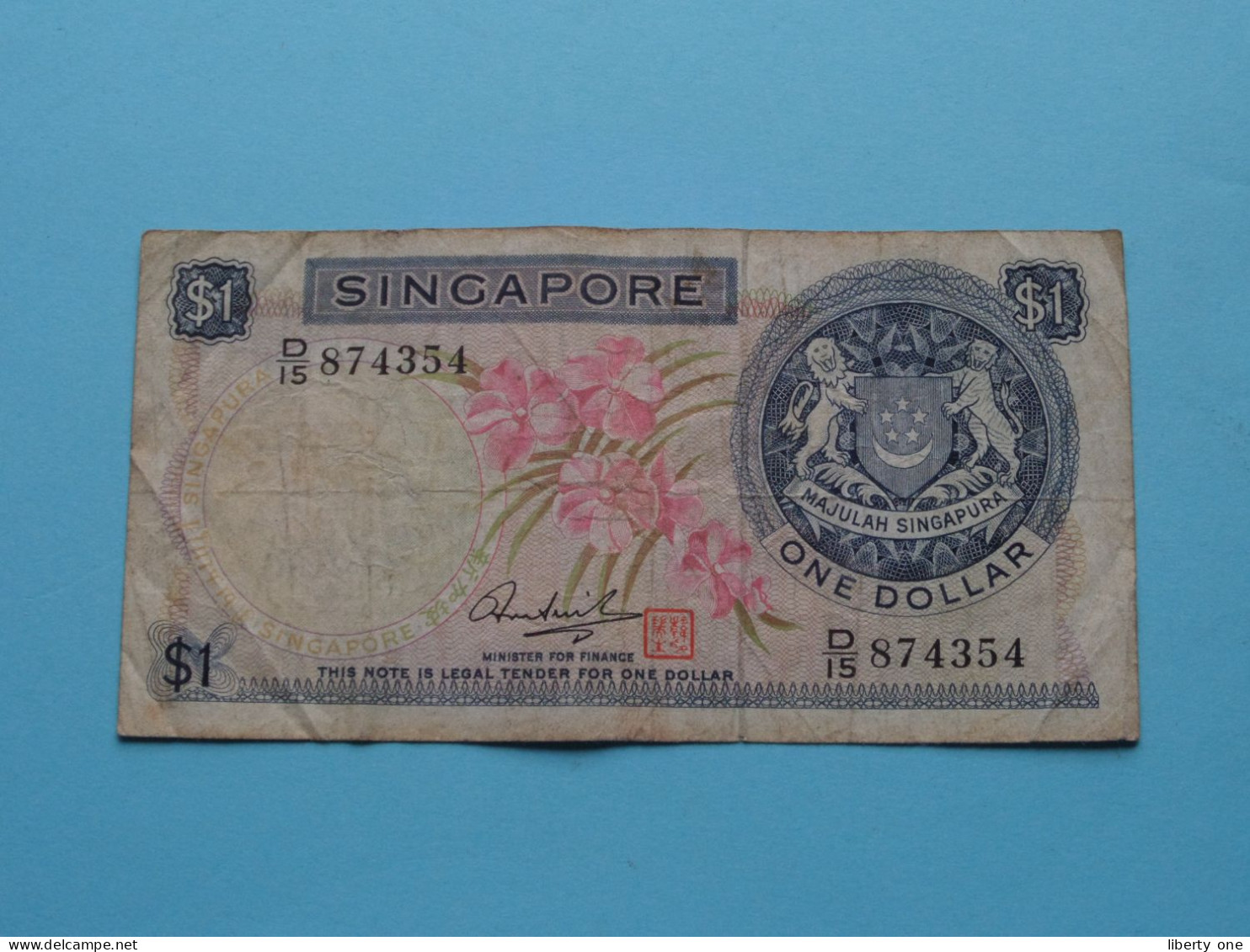 1 Dollar > Singapore ( See Scans ) Circulated ! - Singapore