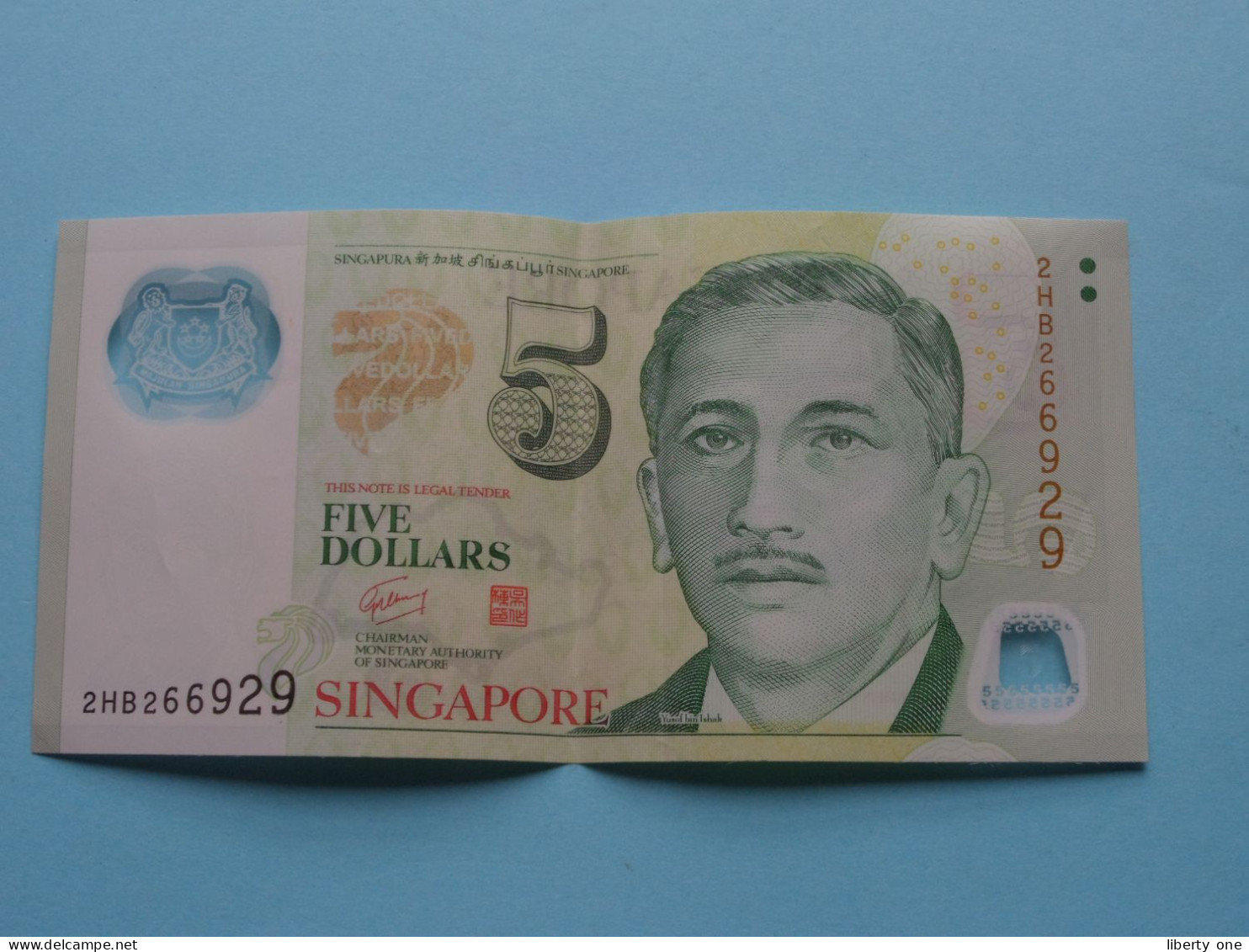5 Dollars > Singapore ( See Scans ) Circulated XF ! - Singapore