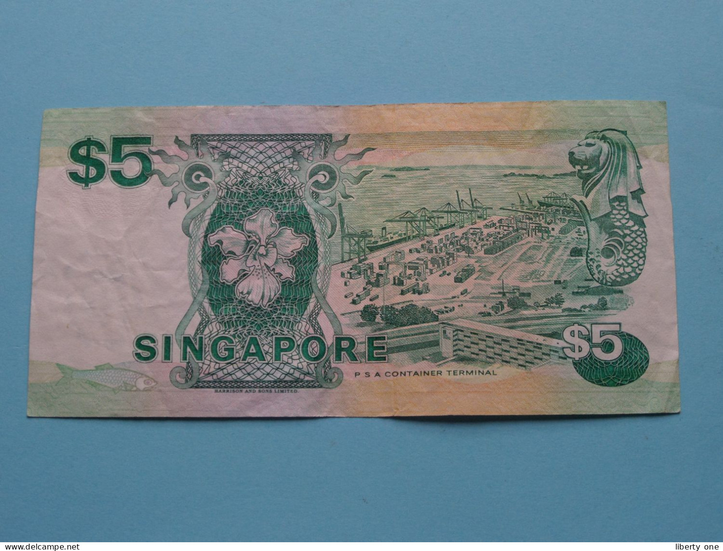 5 Dollars > Singapore ( See Scans ) Circulated F ! - Singapur