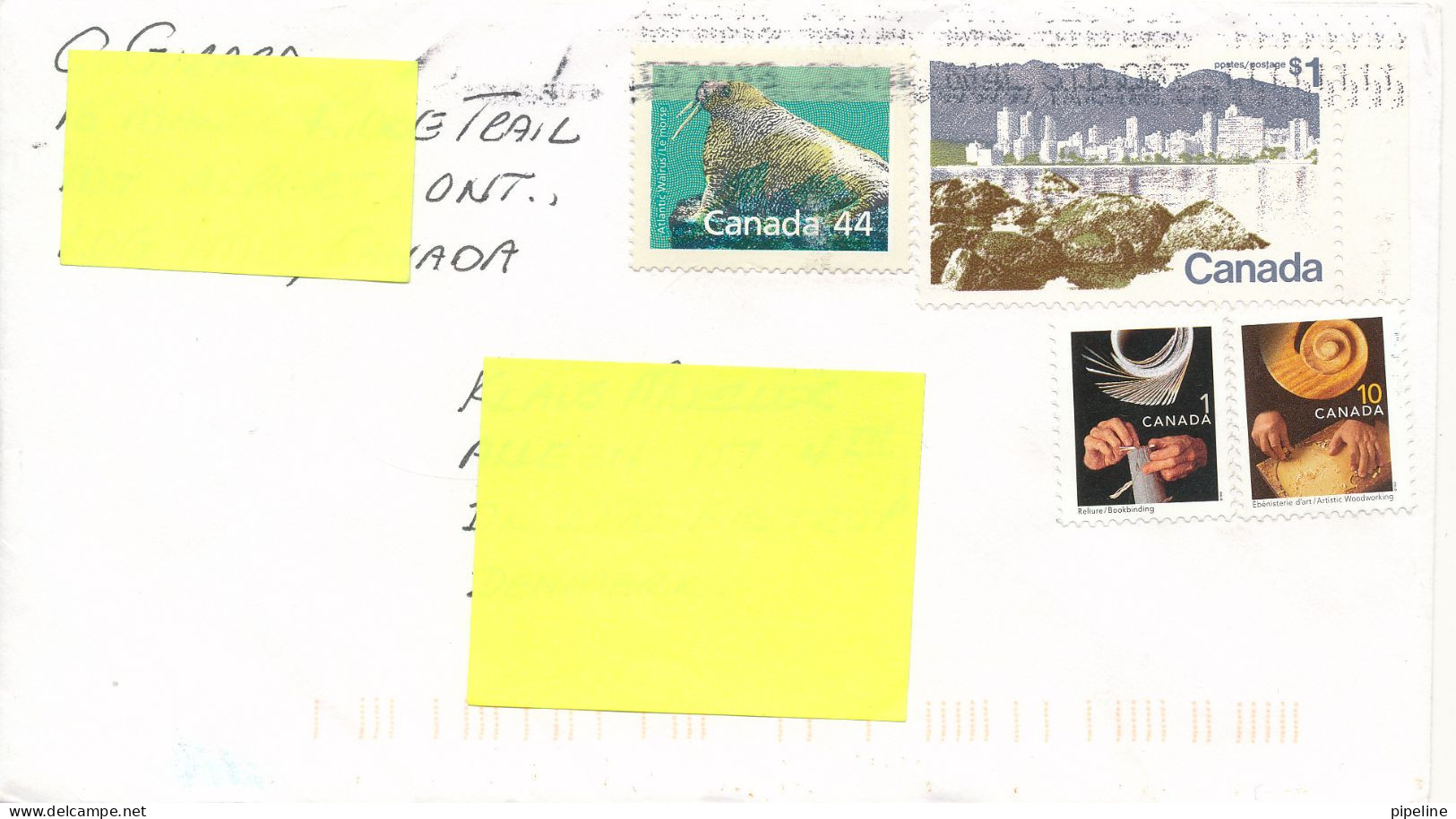 Canada Cover Sent Air Mail To Denmark 13-7-2010 Topic Stamps - Cartas & Documentos