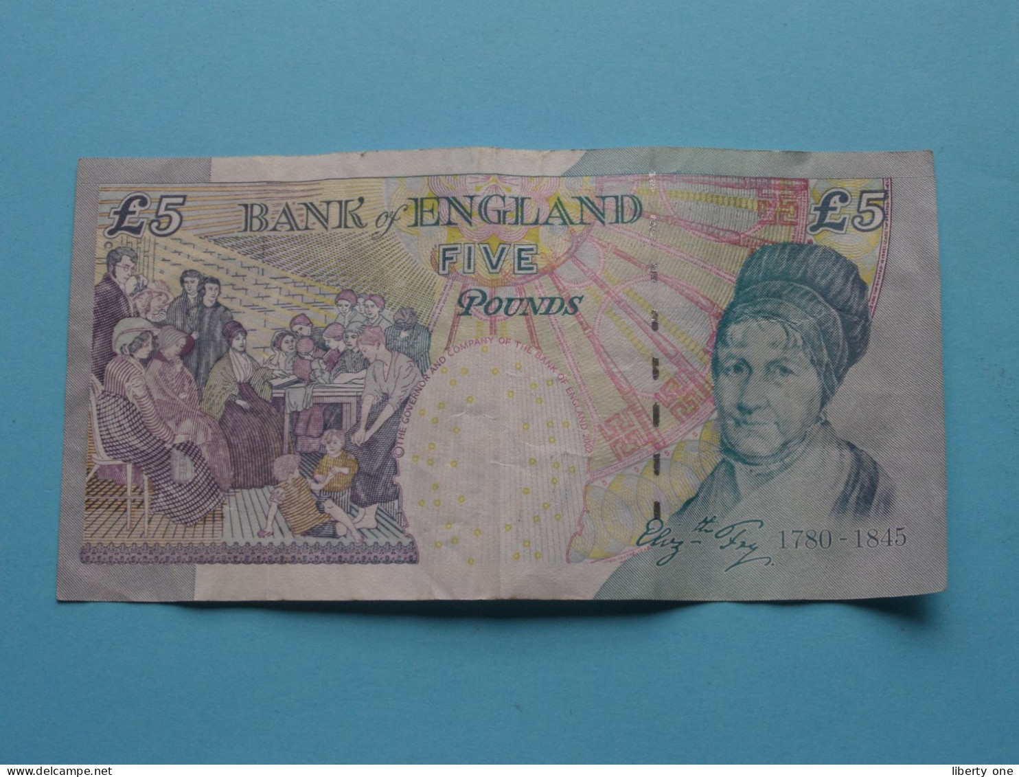 5 Five Pounds ( JD87 238592 - 2002 ) Bank Of England ( See Scans ) Circulated ! - 5 Pounds