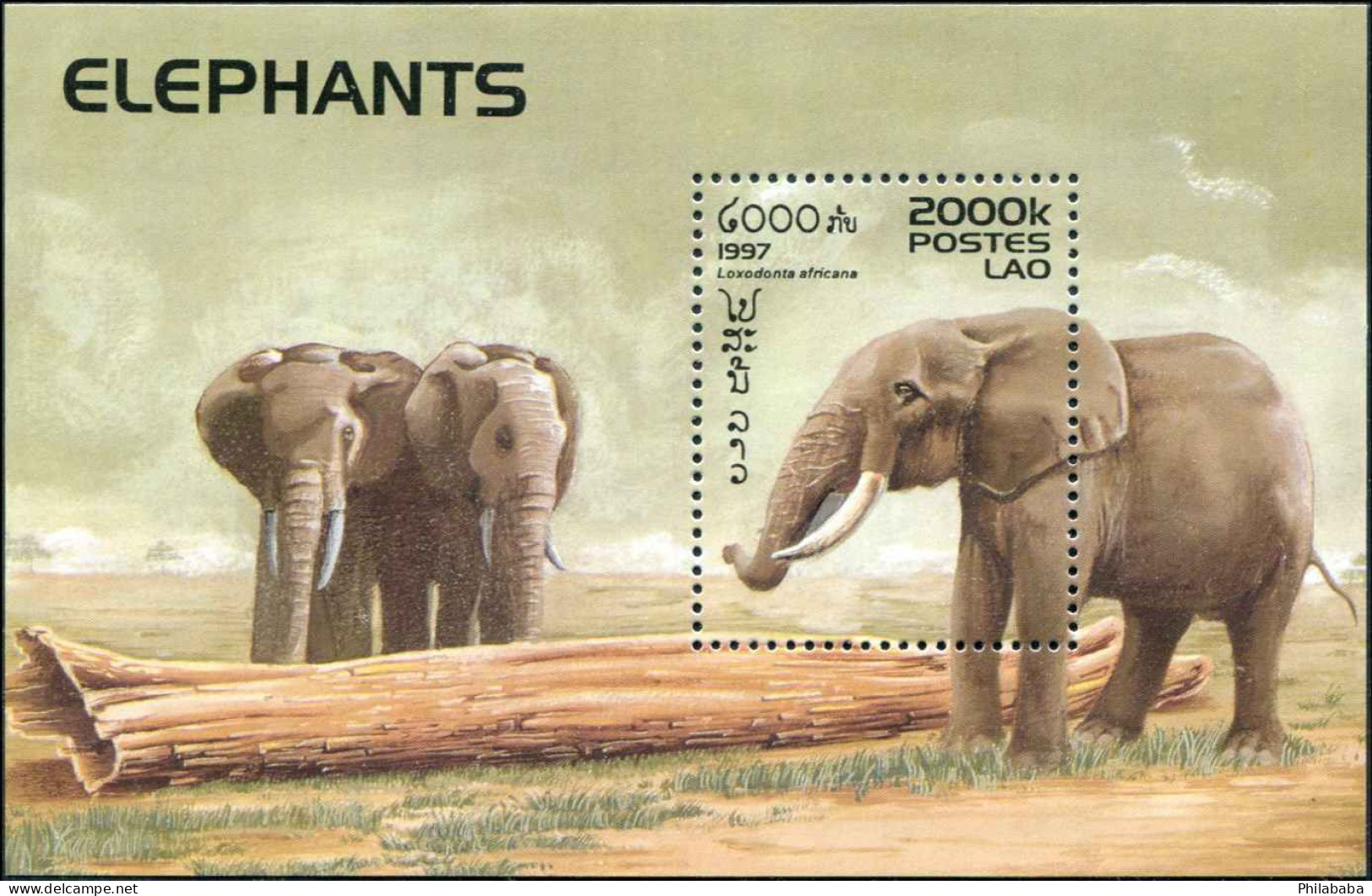 LAOS 1997 - BF 139 ; Block 162 MNH Elephants - Laos