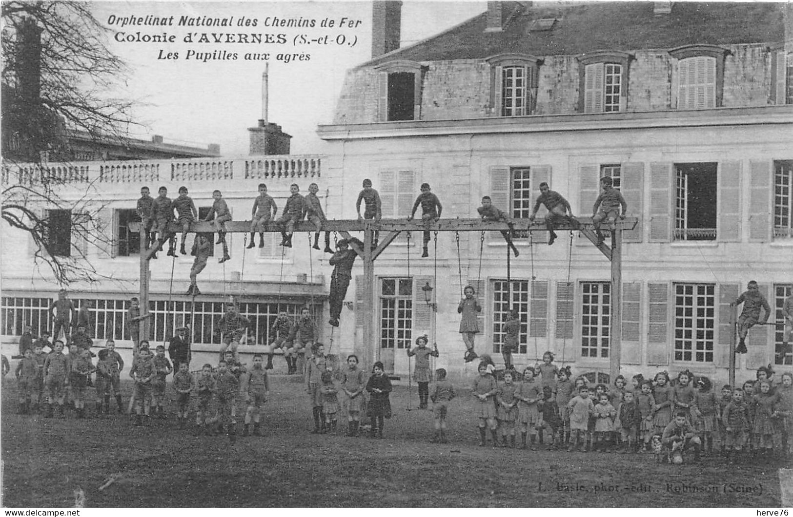 Colonie D'AVERNES - Les Pupilles Aux Agrès - Orphelinat National Des Chemins De Fer - Avernes