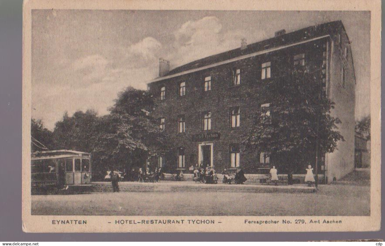 Cpa Eynatten  Hotel-restaurant   Tram - Raeren