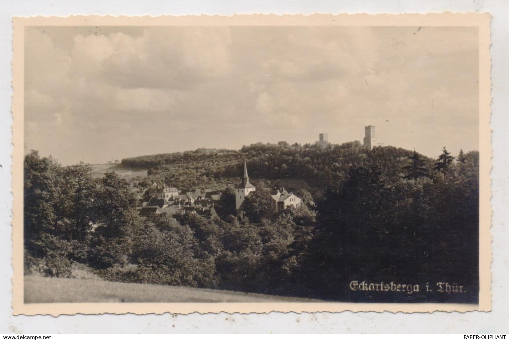 0-4804 ECKARTSBERGA, Blick über Den Ort, Verlag Henschel - Bad Bibra