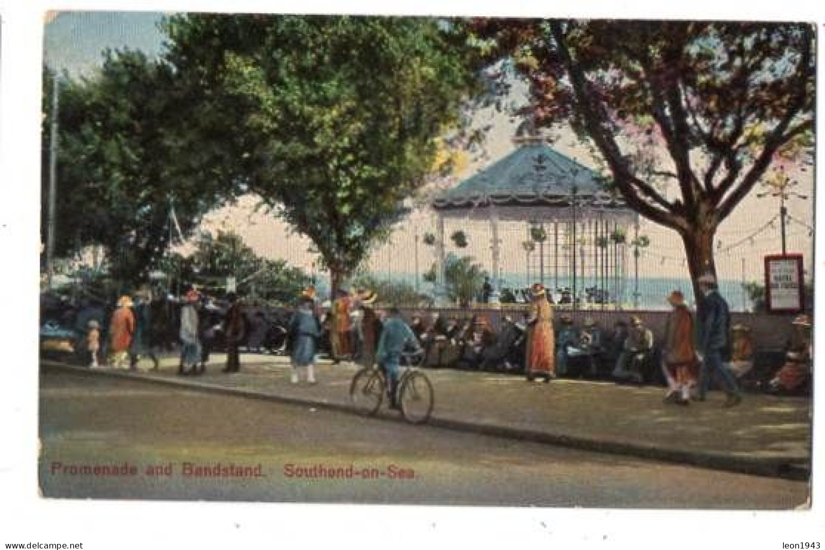 00203-LE-ROYAUME-UNIS-Promenade And Bandstand. Southend-on-Sea---------animée-kiosque - Southend, Westcliff & Leigh