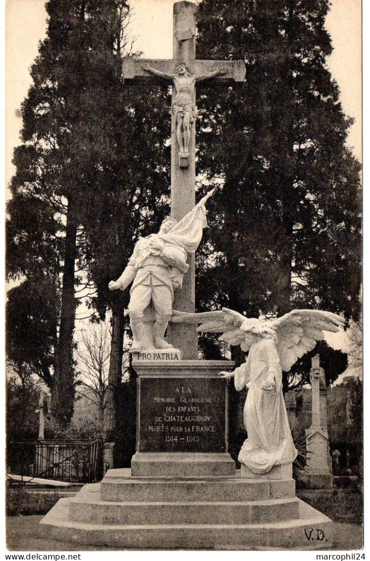 ILLE & VILAINE - Dépt N° 35 = CHATEAUGIRON = CPA NEUVE VD = MONUMENT A LA MEMOIRE GLORIEUSE DES ENFANTS MORTS - Châteaugiron