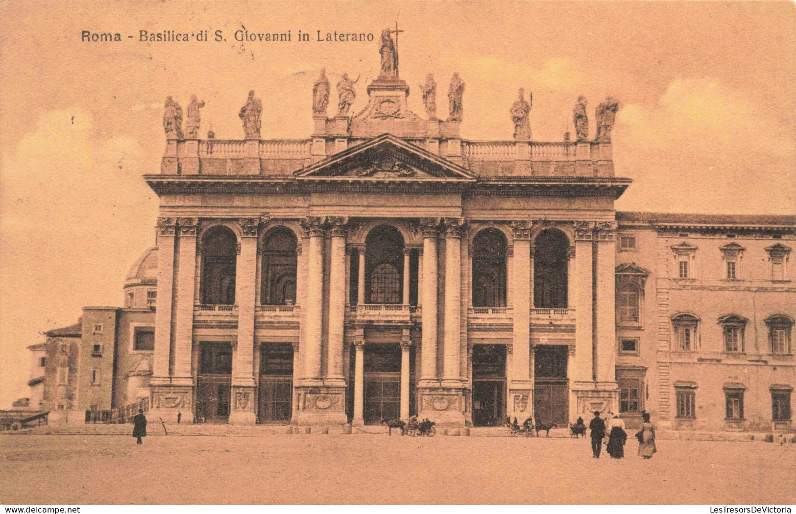 ITALIE - Roma - Basilica Di S Giovanni In Laterano - Animé - Carte Postale Ancienne - Altri Monumenti, Edifici