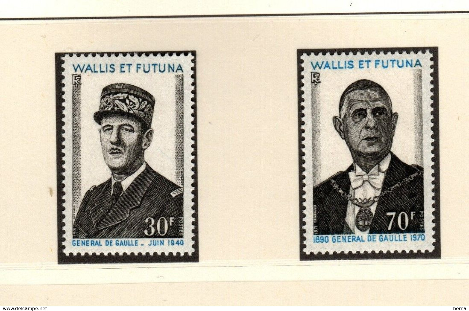 WALLIS   LUXE NEUF SANS CHARNIERE 180/181 De Gaulle - Unused Stamps