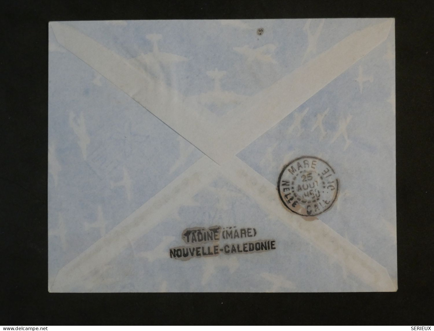 BY12 NOUVELLE CALEDONIE BELLE  LETTRE  RR  1950   PETIT BUREAU LIFOU MARE ILE LOYALTY ++GRIFFES  +AFF.PLAISANT ++ - Cartas & Documentos