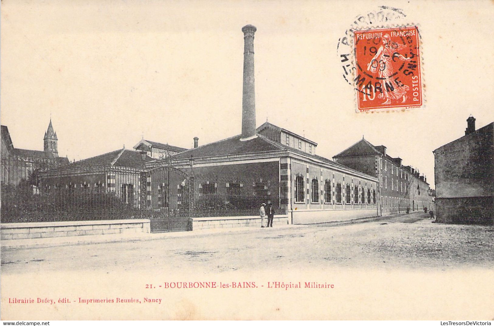 CPA - France - 52 - BOURBONNE LES BAINS - L'Hôpital Militaire - Guerre 1914 - MILITARIA - Bourbonne Les Bains