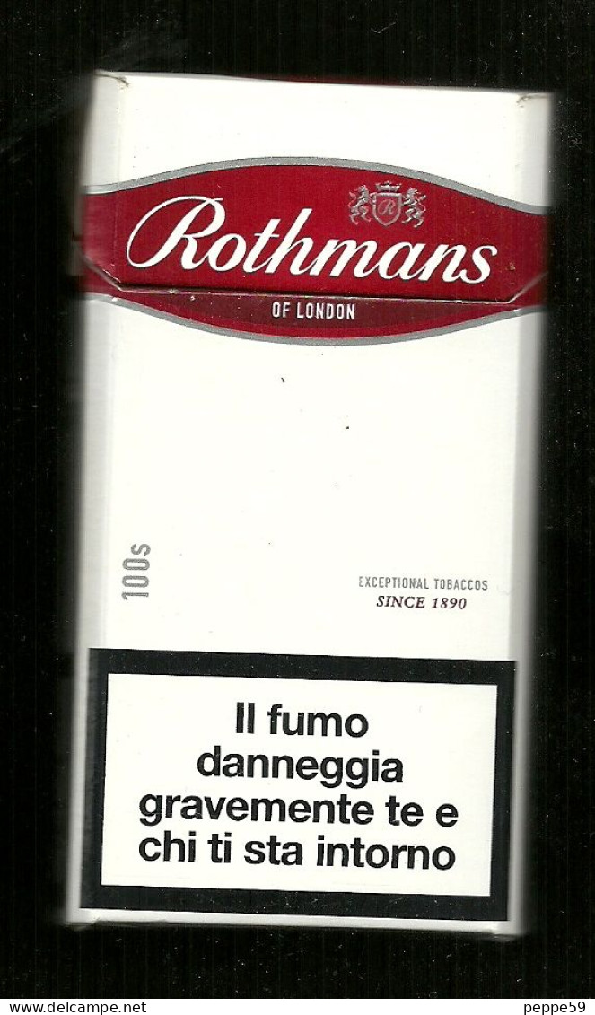 Tabacco Pacchetto Di Sigarette Italia - Rothmans 100s Da 20 Pezzi T.1 ( Vuoto ) - Empty Cigarettes Boxes