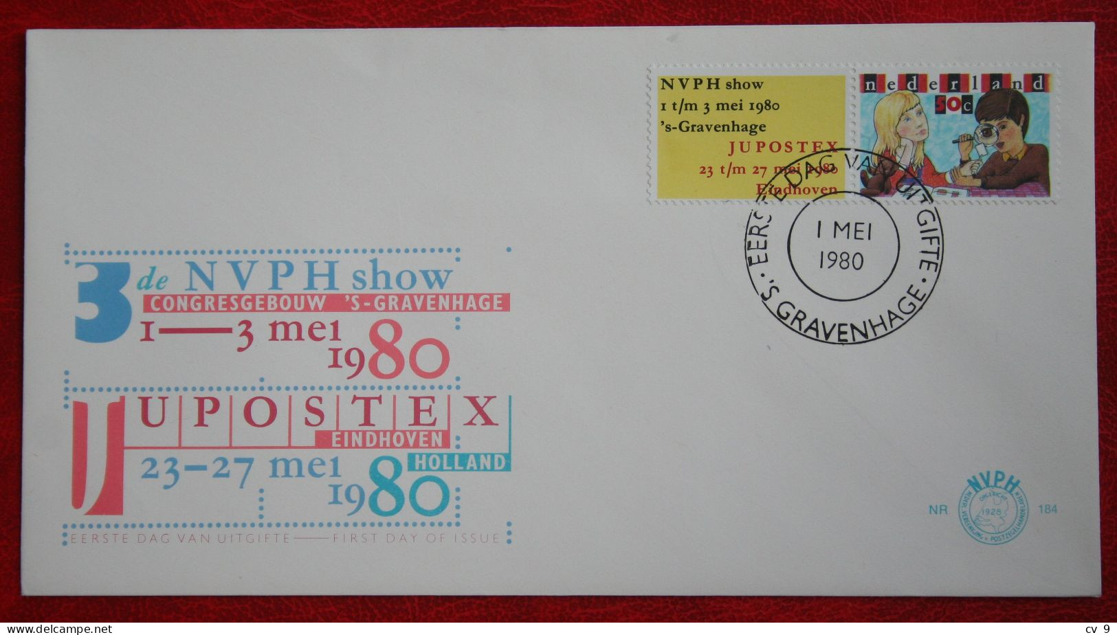 FDC Jeugd Filatelie, NVPH Show, Jupostex NVPH 184 Mi 1161 1980 NEDERLAND NIEDERLANDE NETHERLANDS - FDC