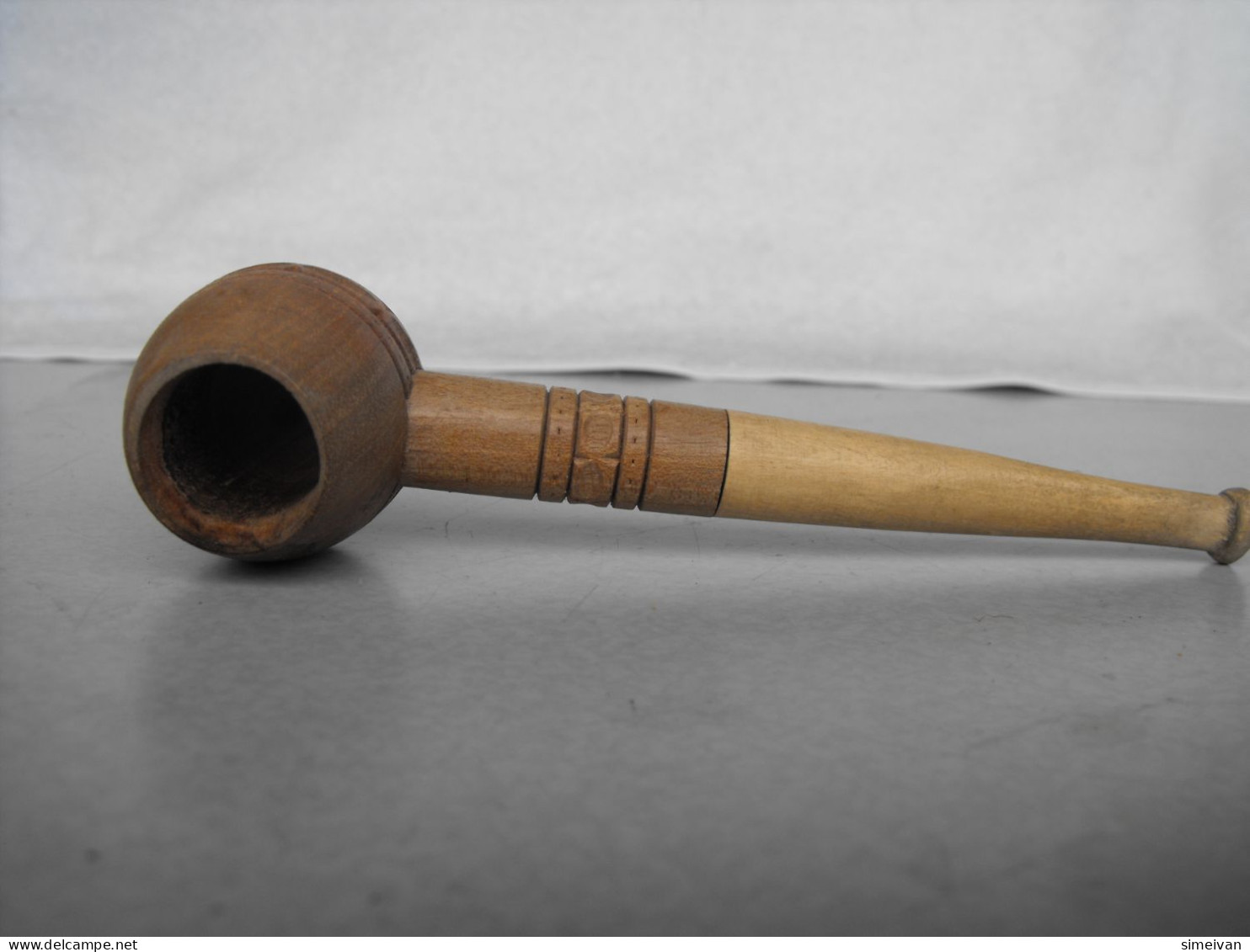 Beautiful Vintage Wooden Pipe #1238 - Other & Unclassified