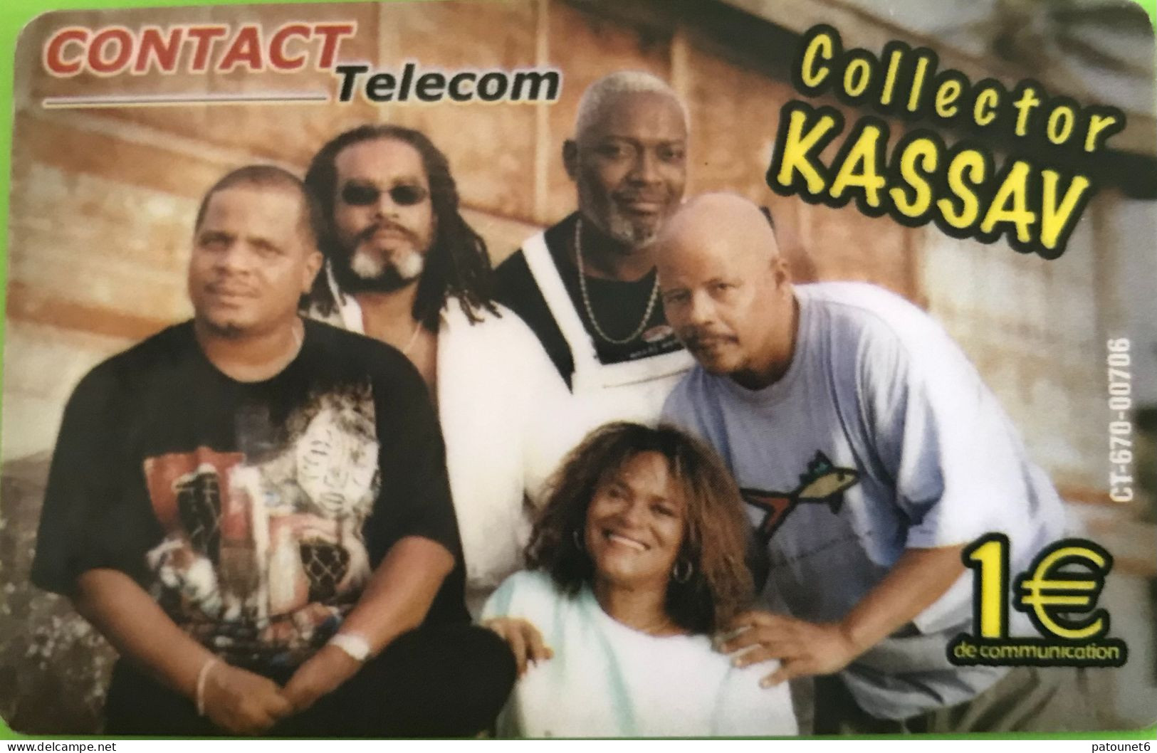 ANTILLES FRANCAISES  -   Collector Kassav  -  CONTACT Telecom  -  1 E. - Antilles (Françaises)