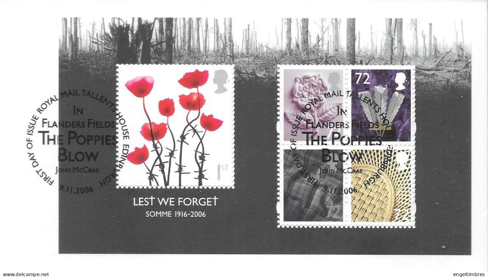 Gb   WW1 1916/2016   " Lest We Forget'  Minisheet   On FDC NOTES SEE NOTES - Briefe U. Dokumente