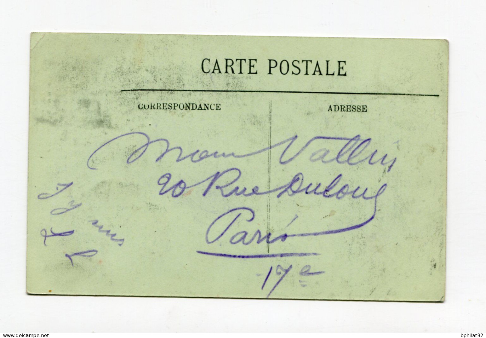 !!! MEETING DE ROUEN DE 1910, CPA DE BRUNEAU DE LABORIE AVEC VIGNETTE SCEAU DU MEETING - Cartas & Documentos