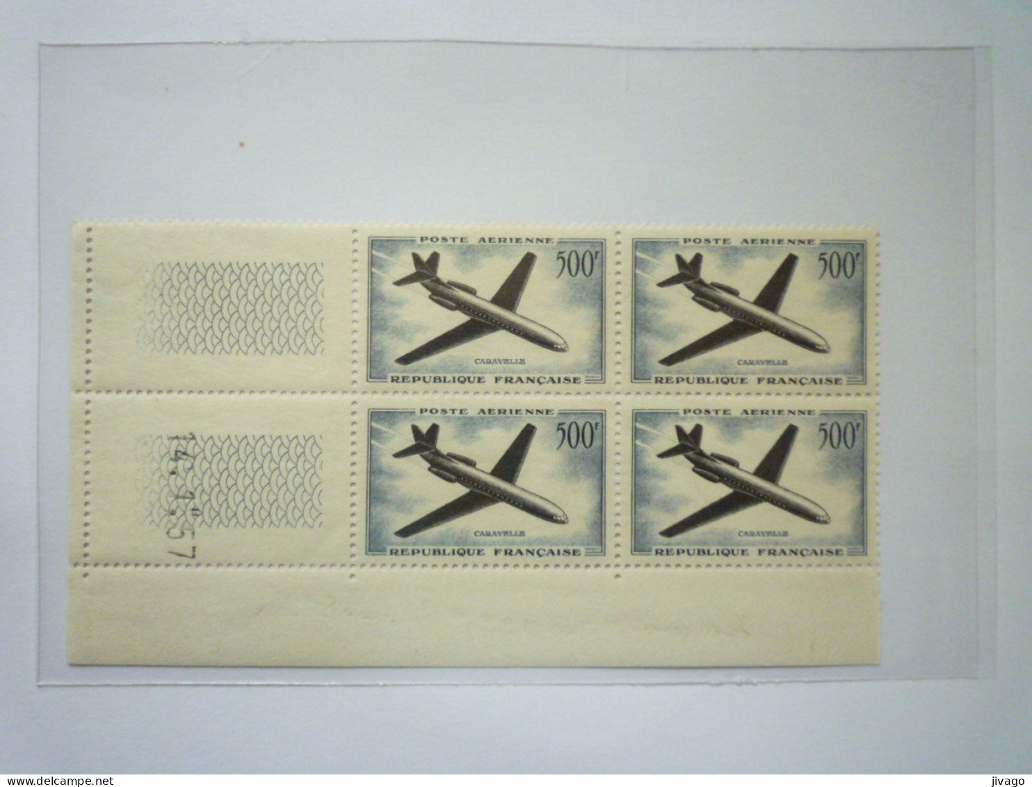 2023 - 1808  BLOC De 4  P.A. N°36  Avec Coin Daté   1957   XXX - Airmail