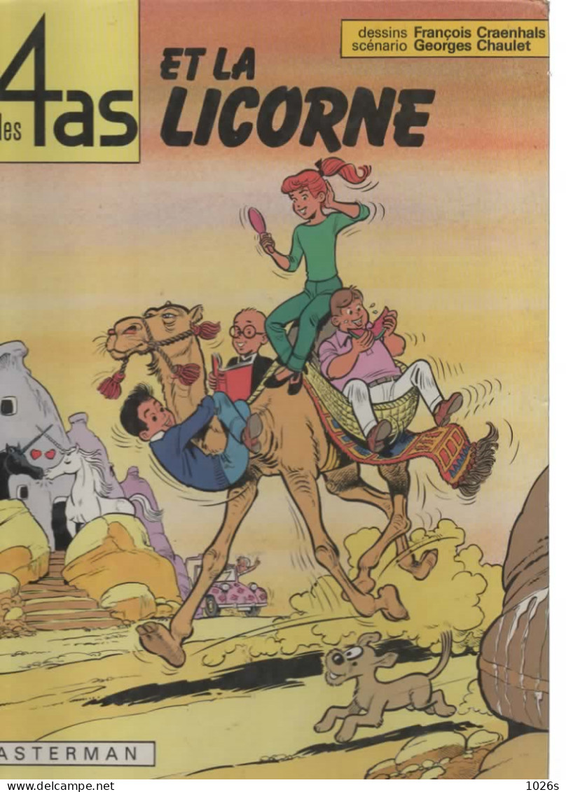 B.D.LES 4AS ET LA LICORNE - E.O.  1980 - 4 As, Les